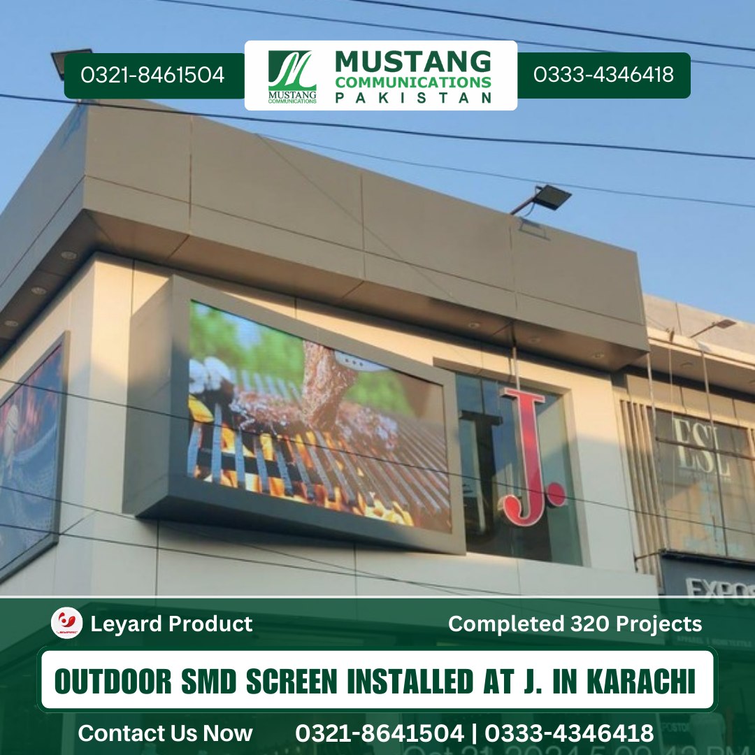 Outdoor SMD Screen at J. in Karachi