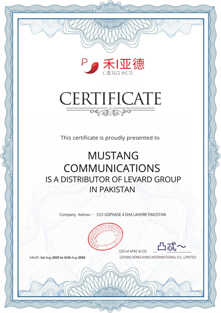 Leyard Certified Distributor in Pakistan” in the alt text of certificate images. Leyard Certified Distributor in Pakistan